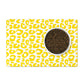 Pet Feeding Mat, Leopard Print, Golden Yellow and White