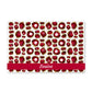 Personalized Pet Feeding Mat, Gemstone Jewel Print, Ruby Red