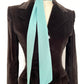 Light Jade Green Long Skinny Scarf, Neck Bow, Neck Tie