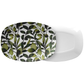 Modern Watercolor Leaves Print Serving Platter, Green, Luxury Plastic