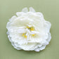 White Peony Flower Pin Brooch