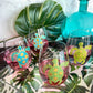 Alyssa Reuven Hand Painted Glassware - Sea Turtles Set of Four