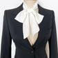 Ivory Skinny silky neck scarf for men and women